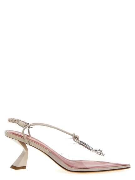 NENSI DOJAKA Crystal PVC Sling Backs