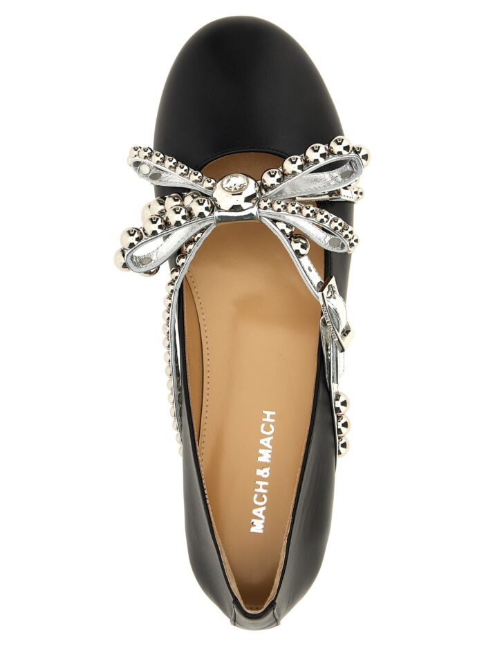 MACH & MACH 'Crystal Studs' Ballet Flats
