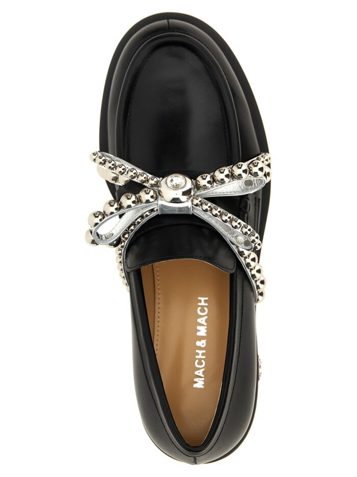 MACH & MACH 'Crystal Studs' Loafers
