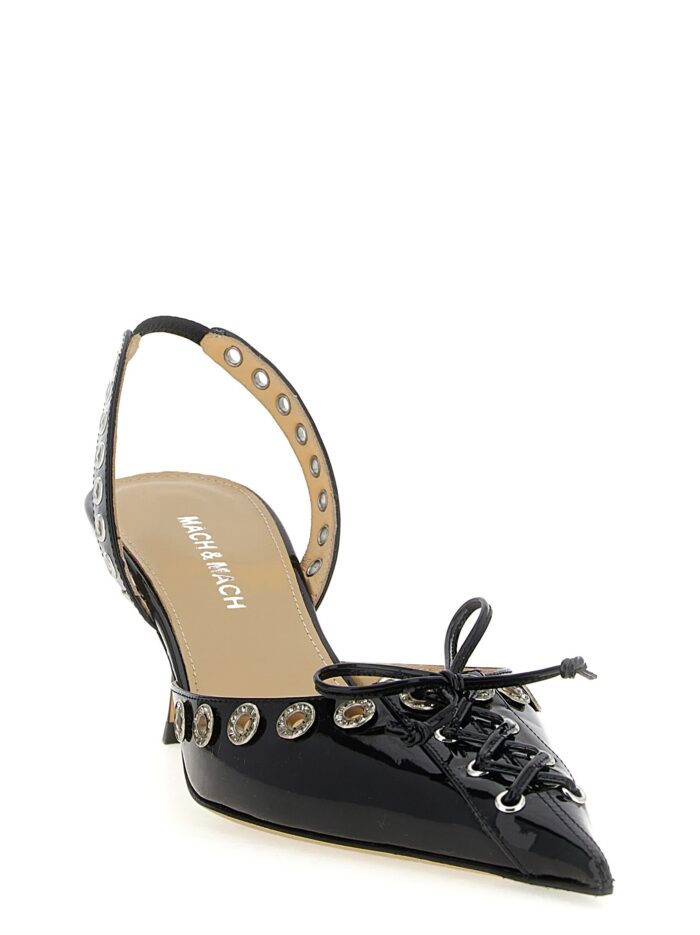 MACH & MACH 'Crystalized Corset' Slingback