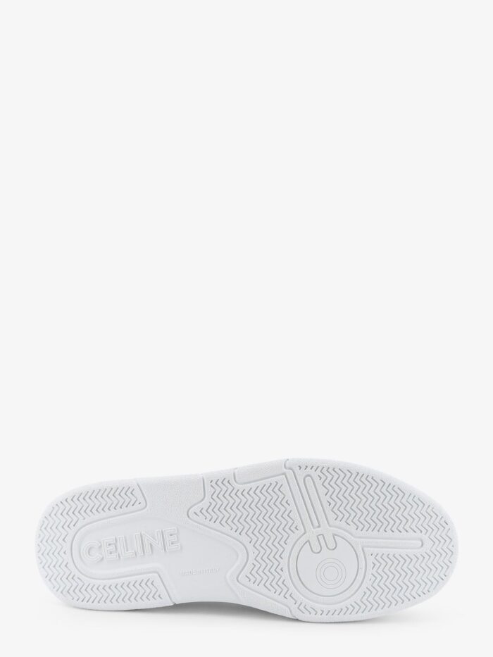Celine Ct-09 Leather Sneakers With Mesh Inserts
