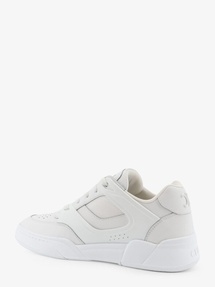 Celine Ct-09 Leather Sneakers With Mesh Inserts