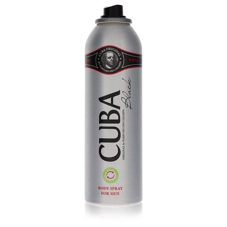 CUBA Black By Fragluxe - Body Spray (Tester) 6.6 Oz