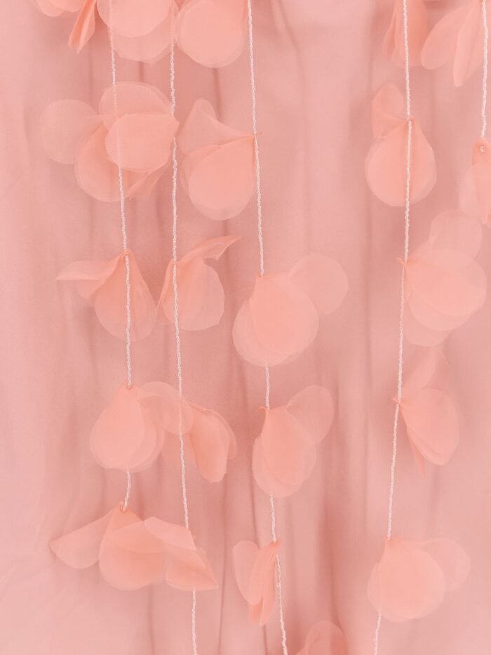 CULT GAIA Nymeria Silk Dress With Organza Flower Detail