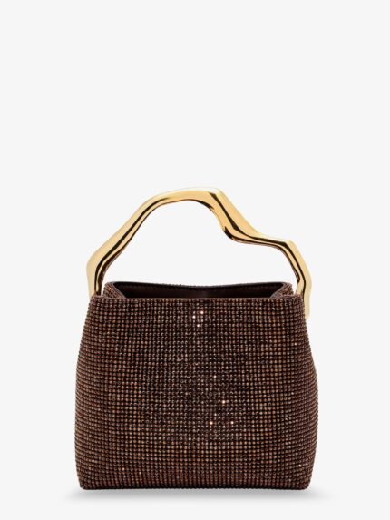 CULT GAIA Solene Mini Handbag With All-over Crystals