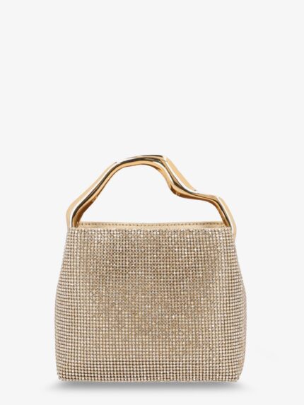 CULT GAIA Solene Mini Handbag With All-over Crystals