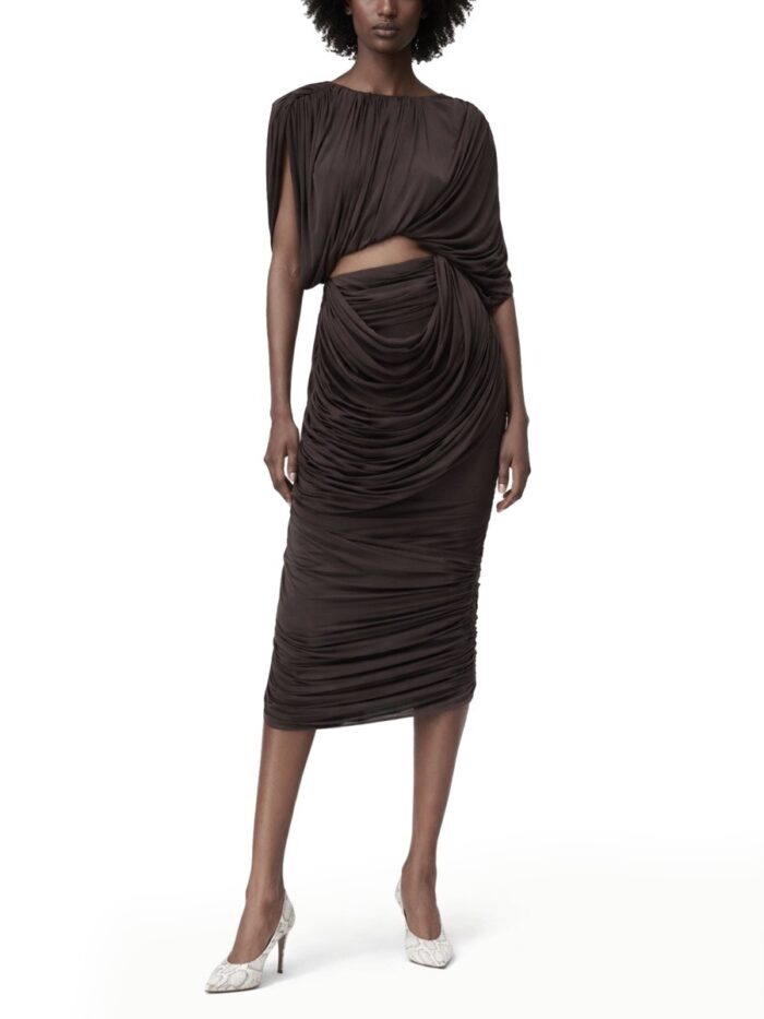 Magda Butrym Cupro Midi Skirt