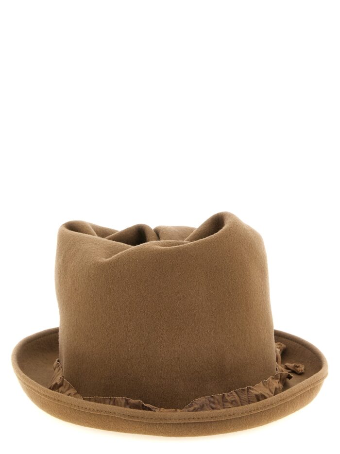 YOHJI YAMAMOTO Curled Crown Hat