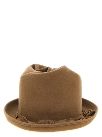 YOHJI YAMAMOTO Curled Crown Hat