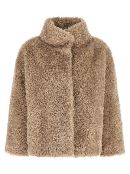 Herno Curled Shearling Effect Coat