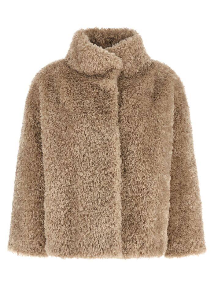 herno curled shearling effect coat Herno Curled Shearling Effect Coat