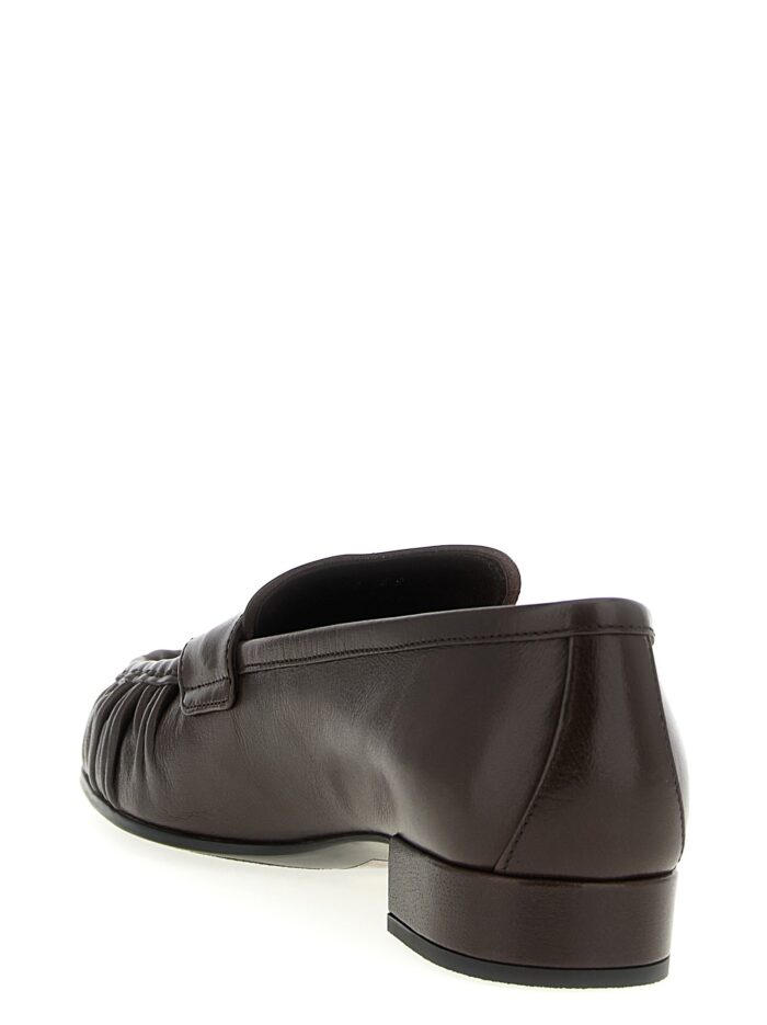 PRADA Curled Toe Moccasins