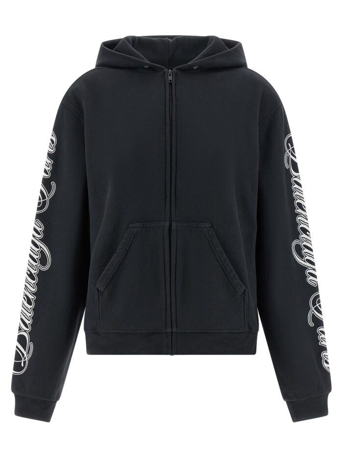 balenciaga 'cursive' hoodie Balenciaga 'Cursive' Hoodie