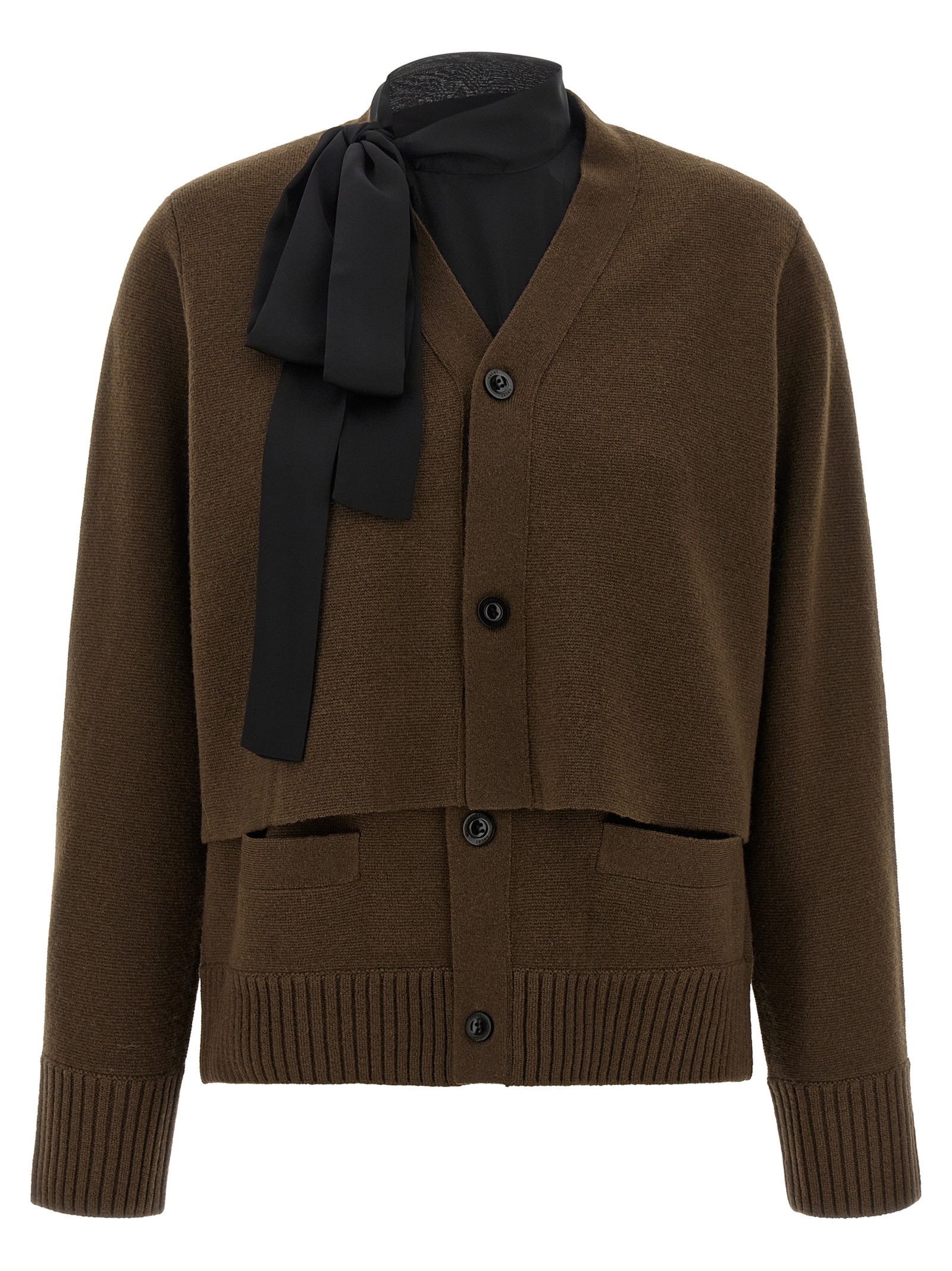 SACAI Cut-out Cardigan
