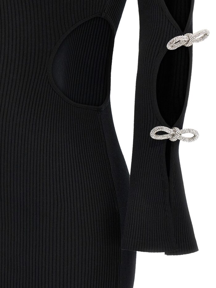 MACH & MACH 'Cut-Out Crystal Bow' Dress