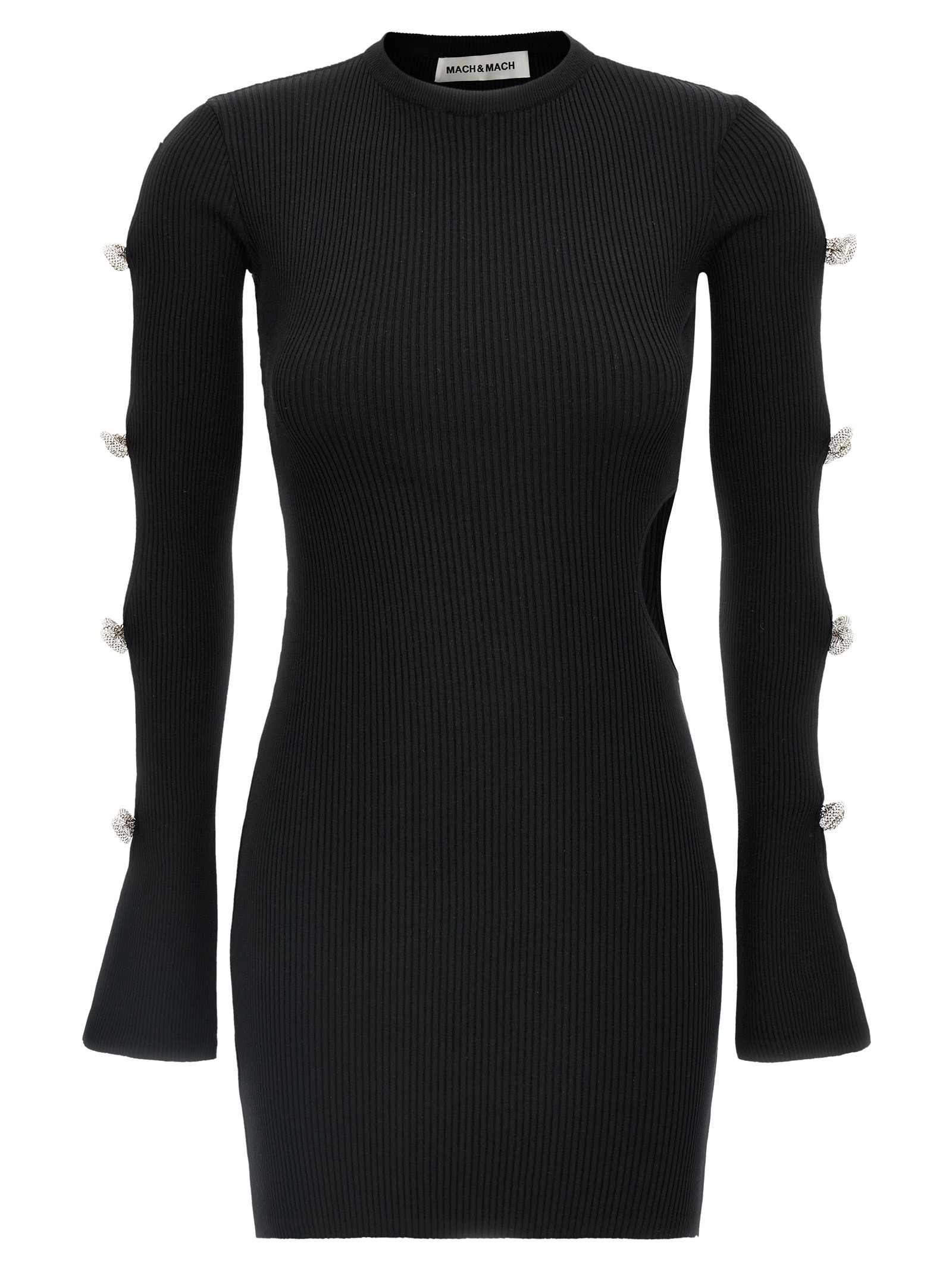 MACH & MACH 'Cut-Out Crystal Bow' Dress