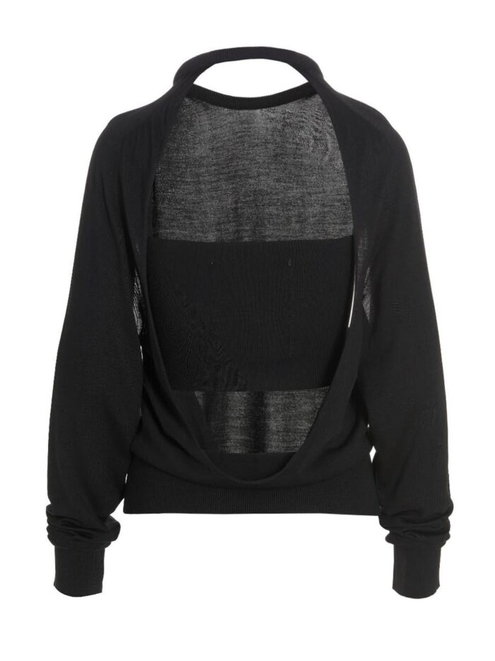 RAMAEL Cut Out Insert Top Sweater