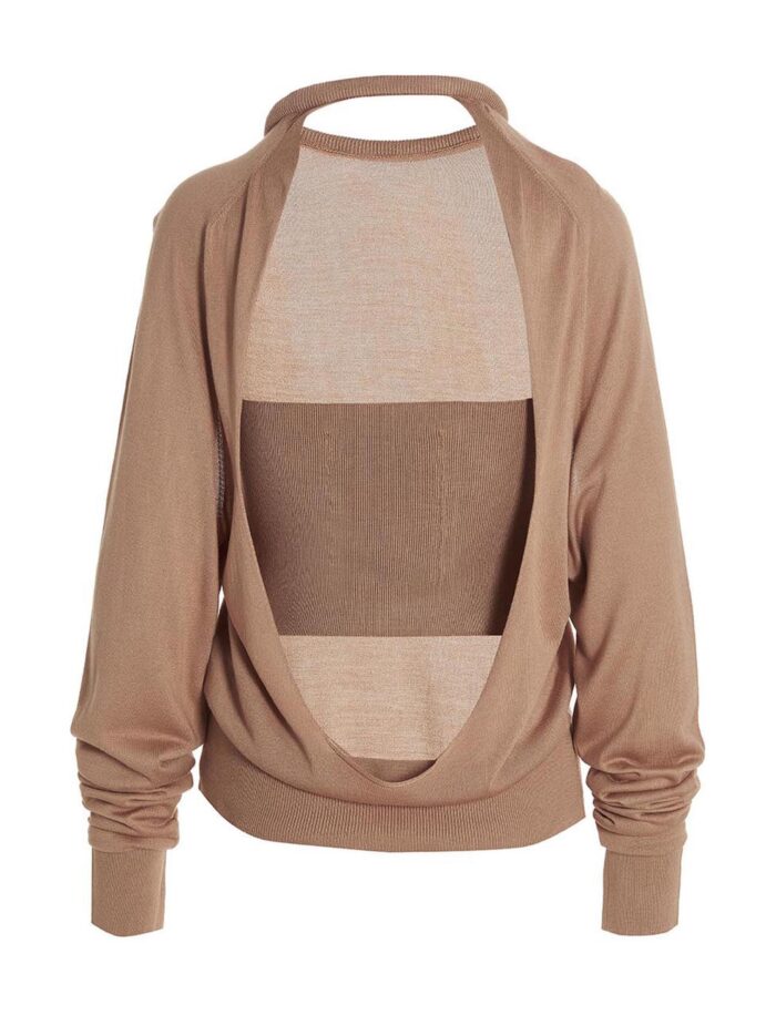 RAMAEL Cut Out Insert Top Sweater