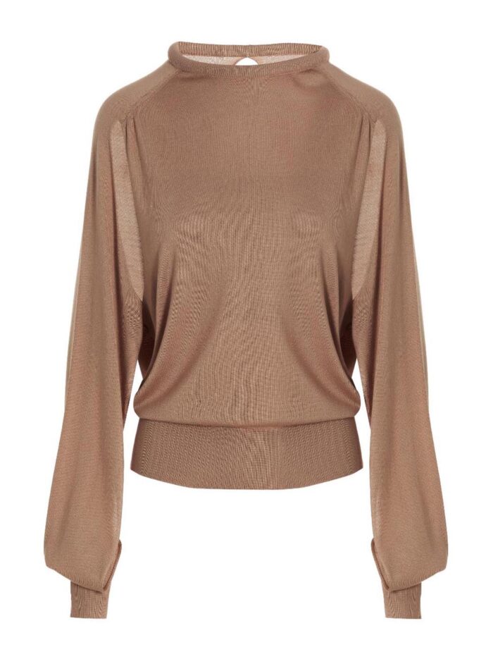 RAMAEL Cut Out Insert Top Sweater