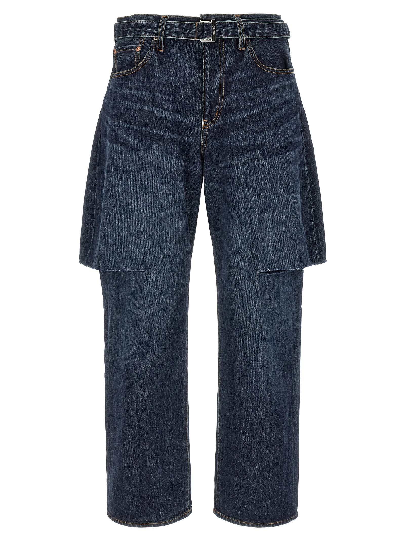 SACAI Cut-out Jeans