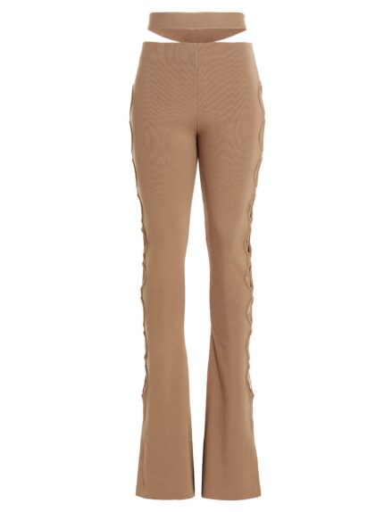 ANDREADAMO Cut Out Pants With Lacing
