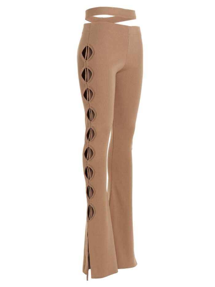 ANDREADAMO Cut Out Pants With Lacing