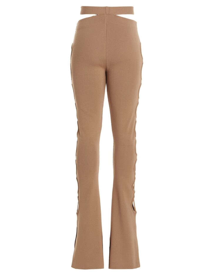 ANDREADAMO Cut Out Pants With Lacing