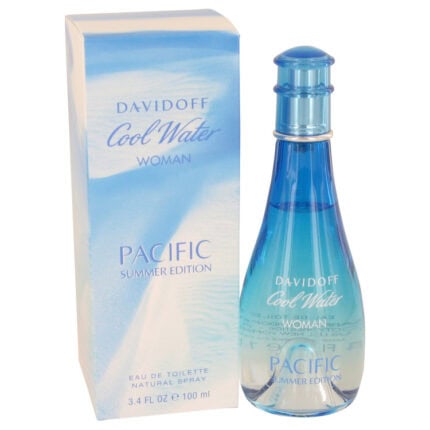Cool Water Pacific Summer By Davidoff - Eau De Toilette Spray 3.4 Oz