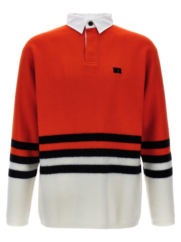 wales bonner 'cypher' polo shirt WALES BONNER 'Cypher' Polo Shirt