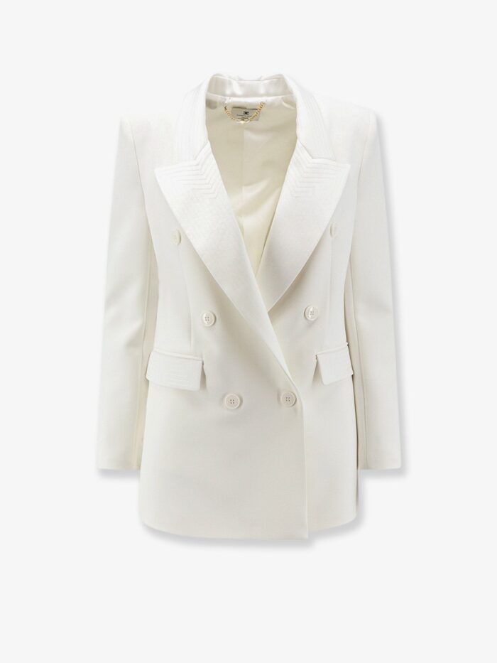 elisabetta franchi daily blazer with stitched profiles Elisabetta Franchi Daily Blazer With Stitched Profiles