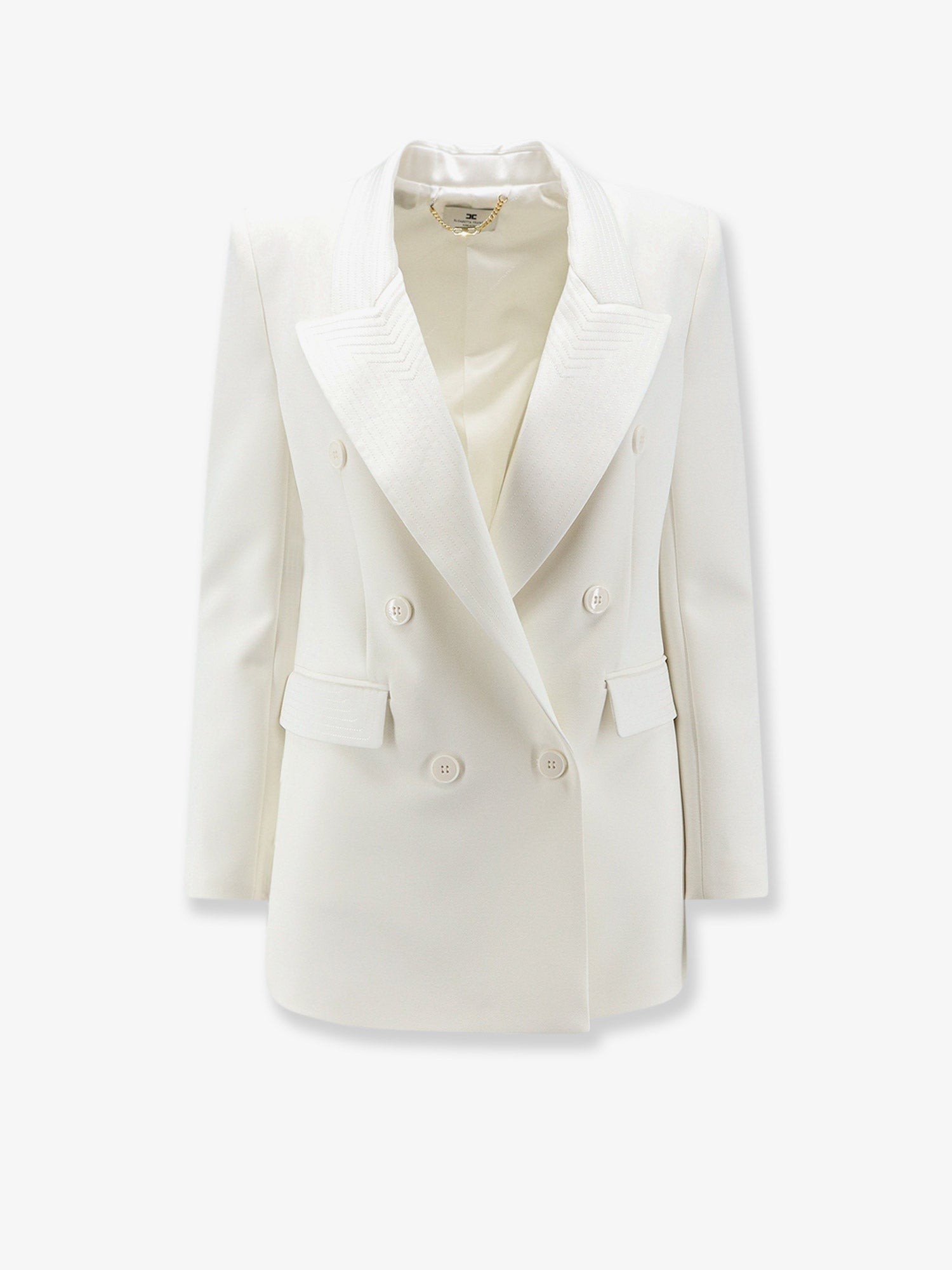 Elisabetta Franchi Daily Blazer With Stitched Profiles