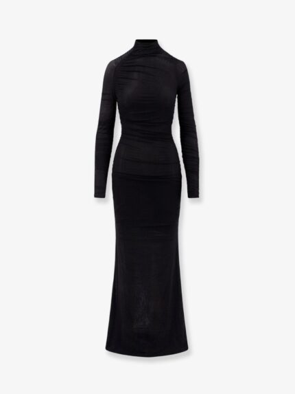 AMAZUÌN Dakota Sheer Stretch Tulle Maxi Dress