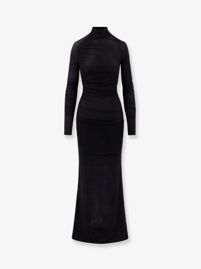 amazuÌn dakota sheer stretch tulle maxi dress AMAZUÌN Dakota Sheer Stretch Tulle Maxi Dress