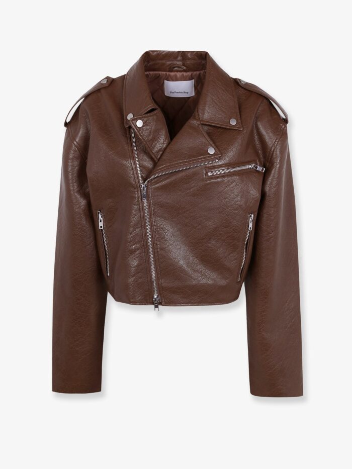 THE FRANKIE SHOP Daphne Leather Biker Jacket