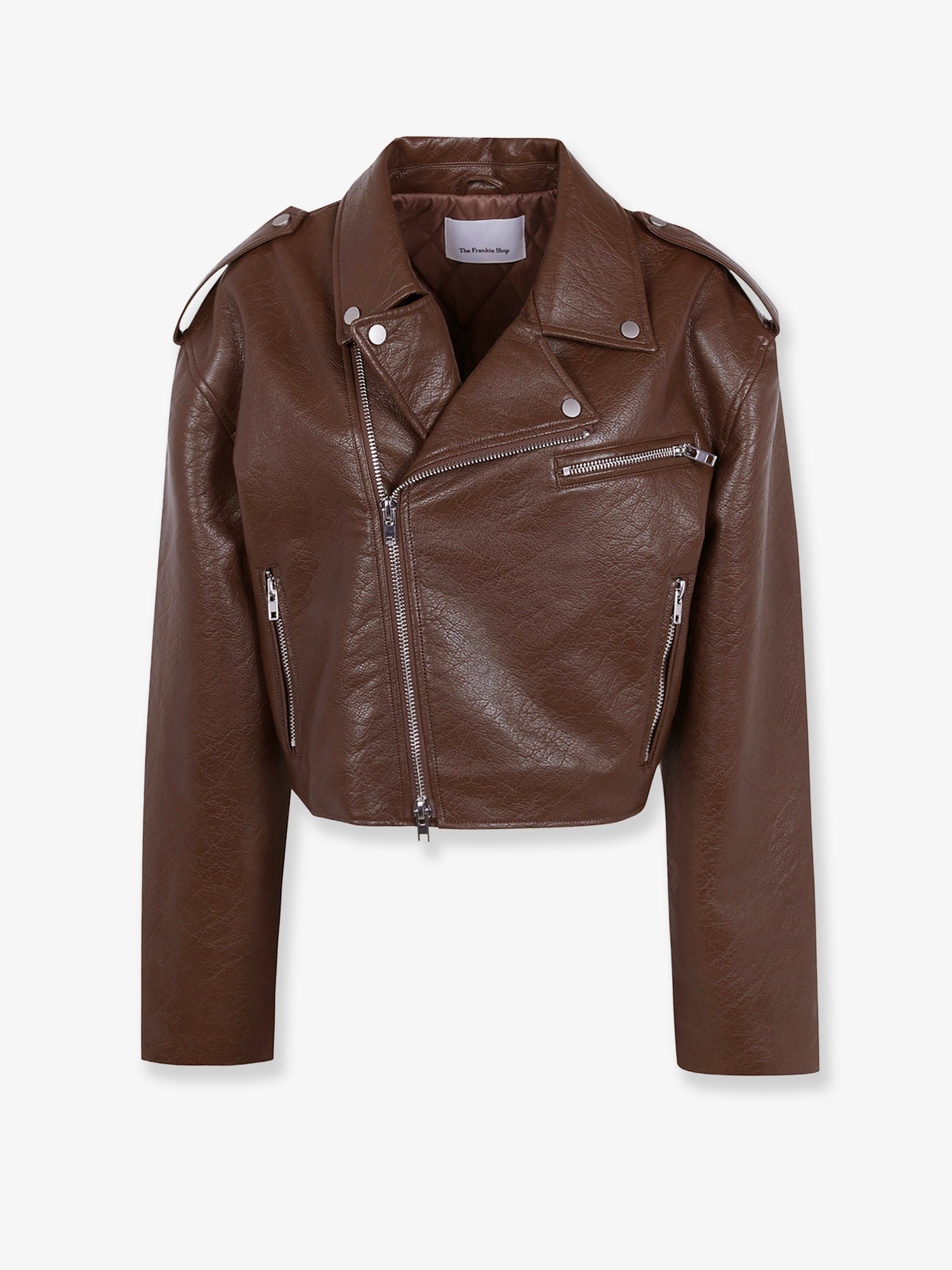 THE FRANKIE SHOP Daphne Leather Biker Jacket
