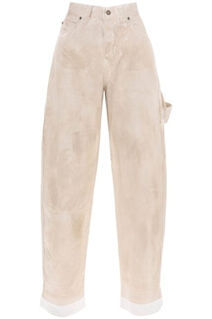 DARKPARK Audrey Marble-effect Cargo Jeans