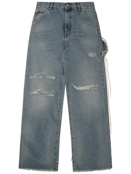 DARKPARK Chain Adorned Loose Fit Carpenter Denim Lisa Jeans