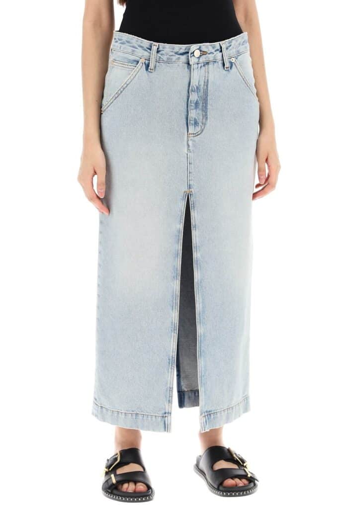 DARKPARK Erika's Denim Midi Skirt In