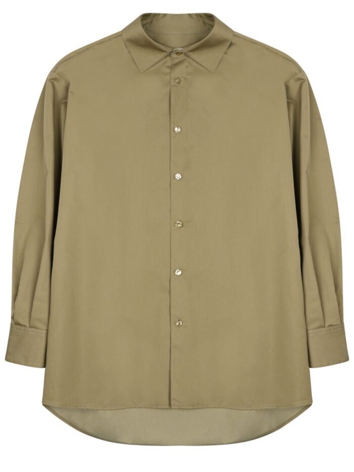 darkpark tech satin rouche keanu shirt DARKPARK Tech Satin Rouche Keanu Shirt