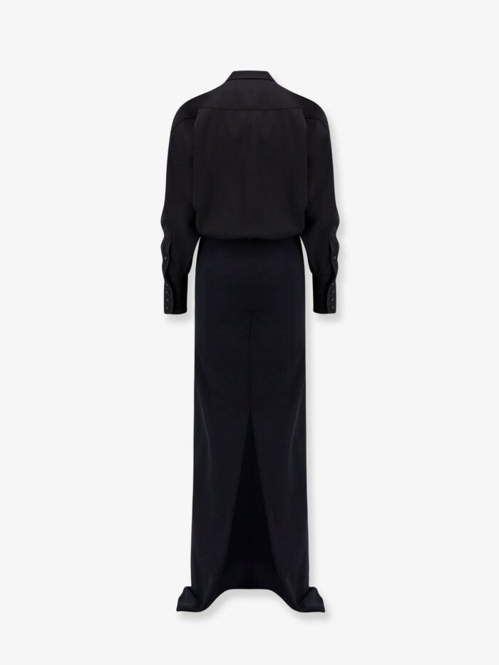 DARKPARK Wool And Satin Long Dress