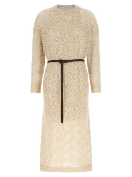 Brunello Cucinelli 'Dazzling Abstact Leaf' Dress