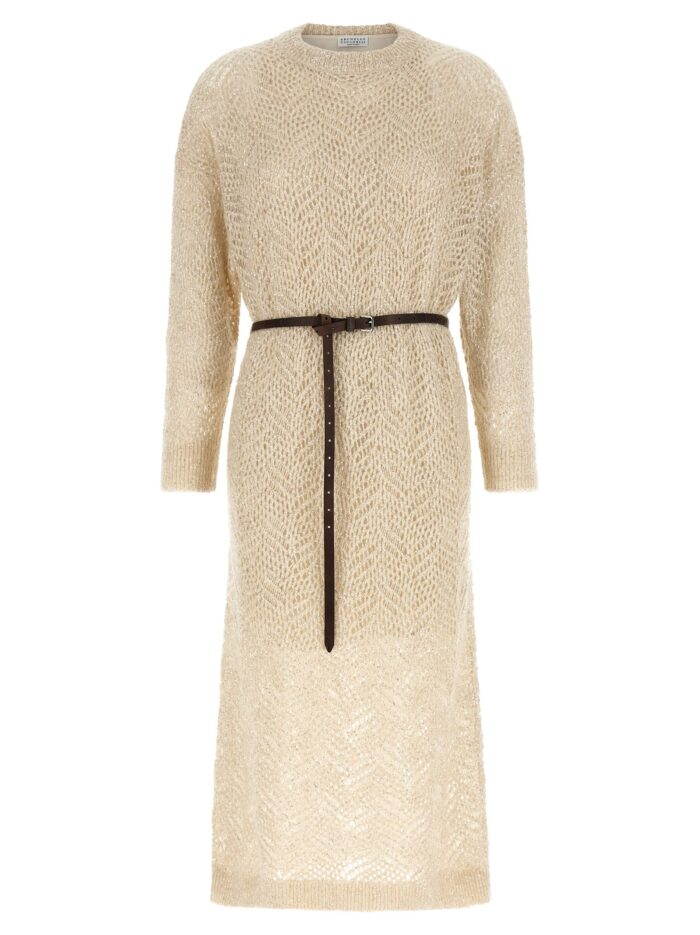 brunello cucinelli 'dazzling abstact leaf' dress Brunello Cucinelli 'Dazzling Abstact Leaf' Dress