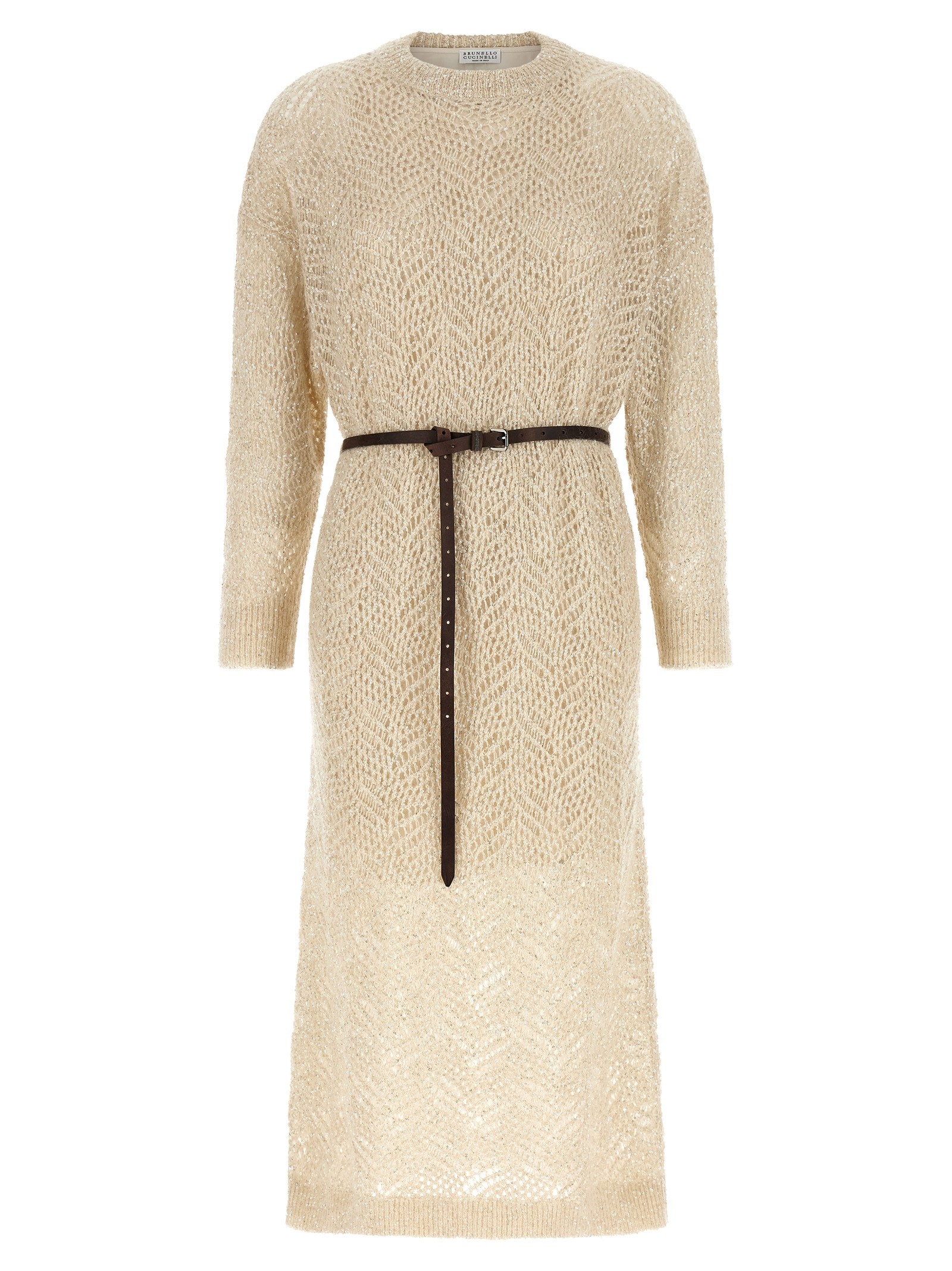 Brunello Cucinelli 'Dazzling Abstact Leaf' Dress