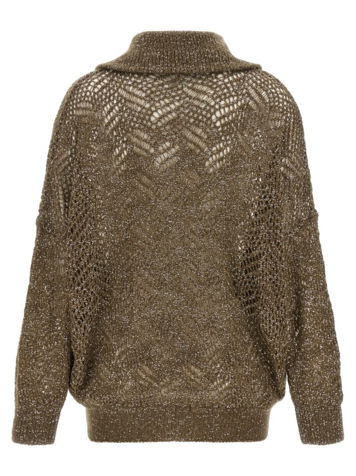 Brunello Cucinelli 'Dazzling Abstract Leaf' Cardigan