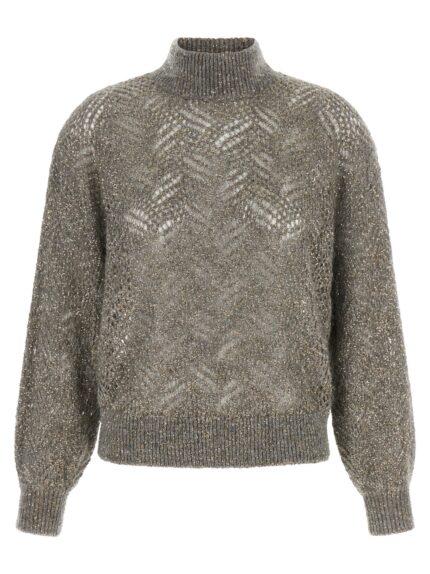 Brunello Cucinelli 'Dazzling Abstract Leaf' Sweater