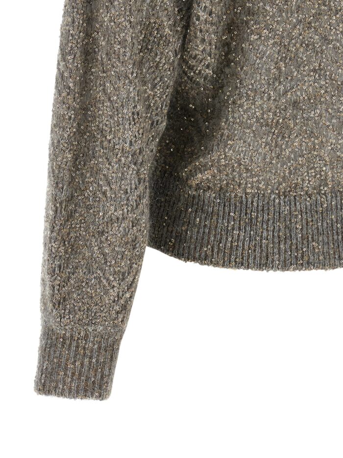 Brunello Cucinelli 'Dazzling Abstract Leaf' Sweater