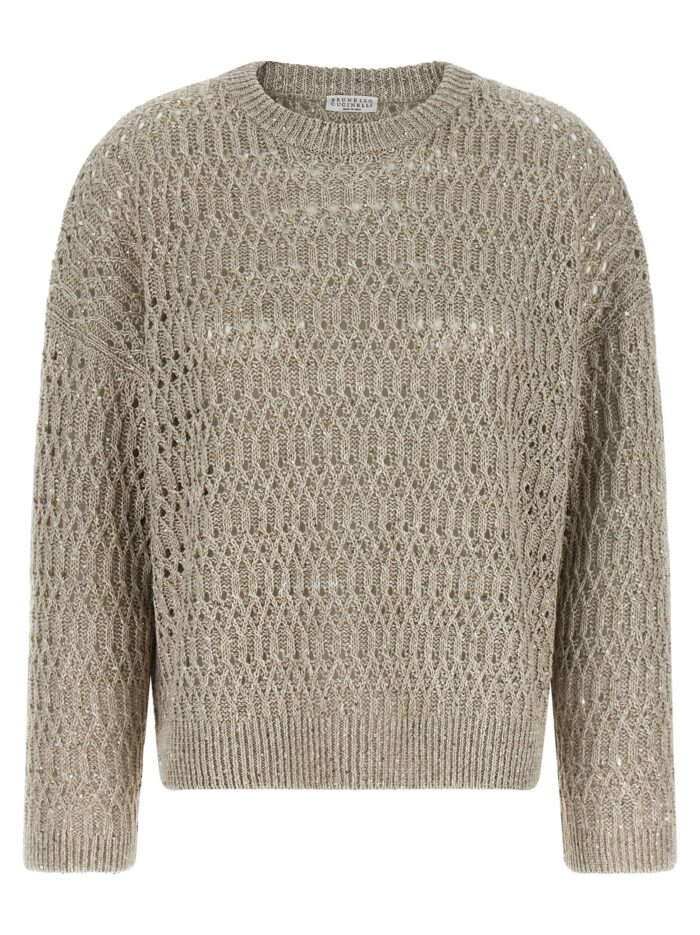 brunello cucinelli 'dazzling braids' sweater Brunello Cucinelli 'Dazzling Braids' Sweater