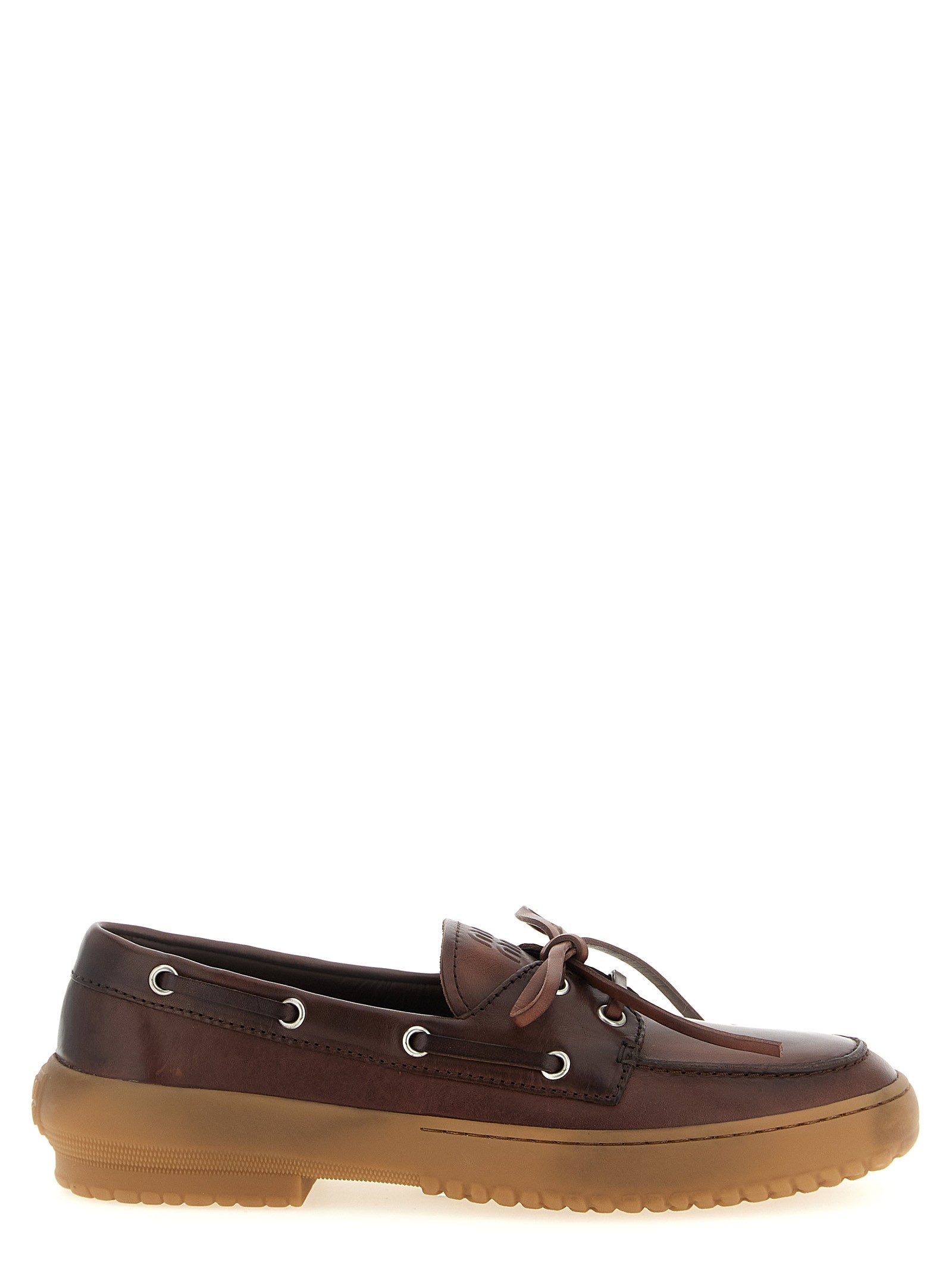 Miu Miu 'Deck' Leather Loafers