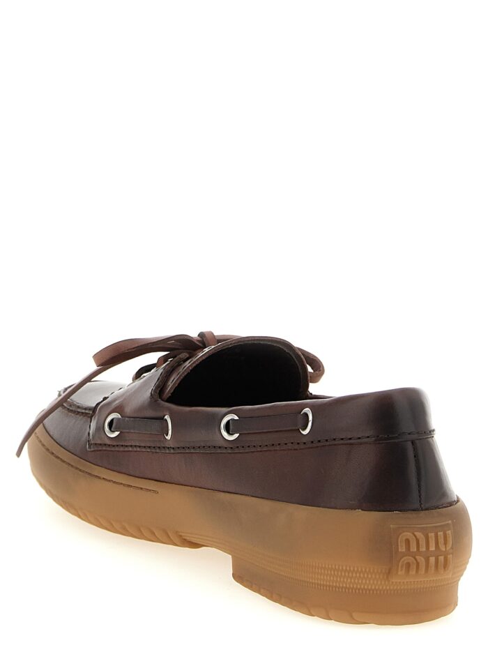 Miu Miu 'Deck' Leather Loafers