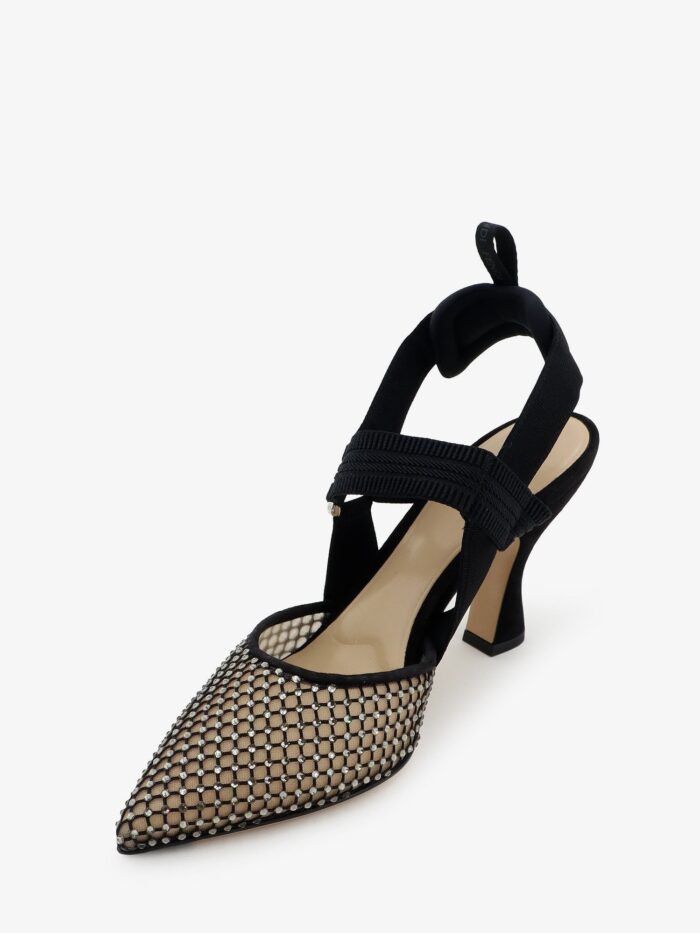 Fendi Décolleté Colibrì In Mesh E Suede